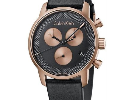 Men s Watch Calvin Klein CITY Black (Ø 43 mm) Online Hot Sale