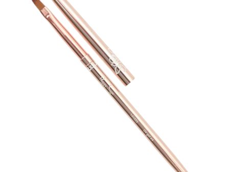 Peggy Sage Flat-tipped UV Gel Synthetic Brush Rose Gold #4 Online now