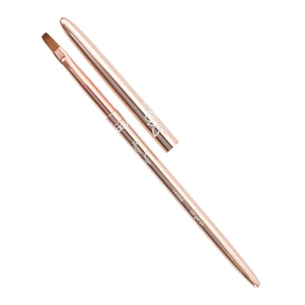 Peggy Sage Flat-tipped UV Gel Synthetic Brush Rose Gold #4 Online now