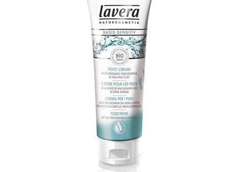 Lavera Basis Sensitiv Foot Cream with Organic Macadamia & Healing Clay 75ml Online Sale