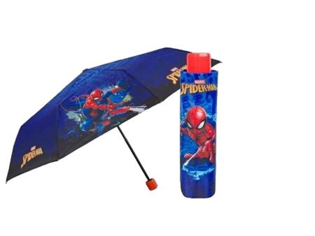 Foldable Umbrella Spider-Man Perletti Blue Ø 91 cm Children s Online Hot Sale