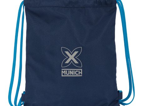 Backpack with Strings Munich Blue 35 x 1 x 40 cm For Sale