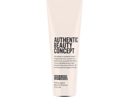 Authentic Beauty Concept Hand & Hair Light Cream 75ml For Sale