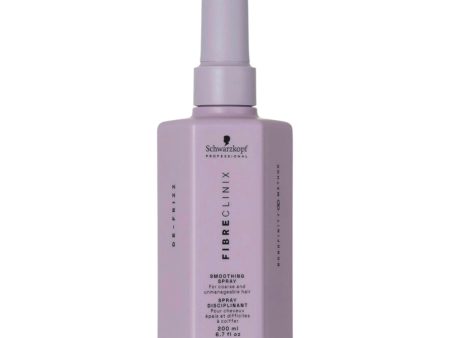 Schwarzkopf Professional Fibre Clinix De-Frizz Smoothing Spray Για Χοντρά Ατίθασα Μαλλιά 200ml For Sale