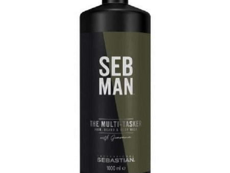 Sebastian Professional Seb Man The Multi-Tasker 3In1 Hair, Beard & Body Wash 1000ml Discount