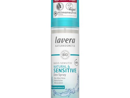 Lavera Basis Sensitiv Natural & Sensitive Φυσικό Αποσμητικό 48h Spray Χωρίς Αλουμίνιο 75ml Cheap