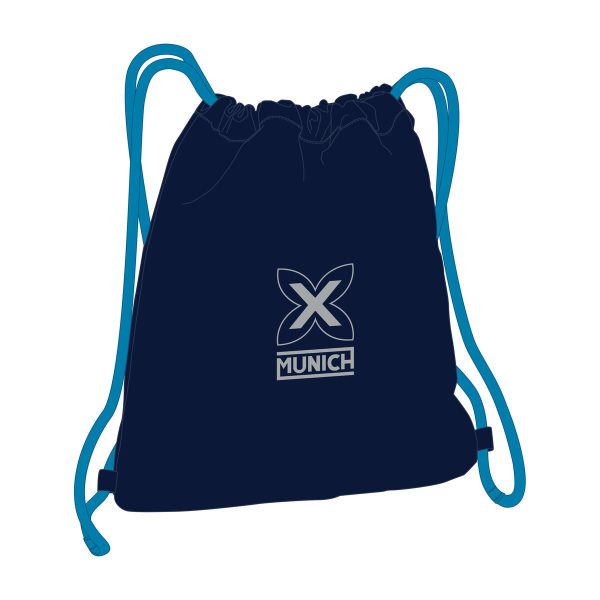 Backpack with Strings Munich Blue 35 x 1 x 40 cm For Sale