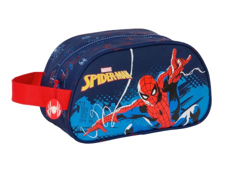 School Toilet Bag Spider-Man Neon Navy Blue 26 x 15 x 12 cm Supply