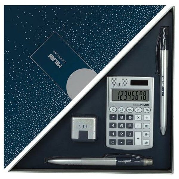 Stationery Set Milan Edition Box  4 Pieces Navy Blue Supply