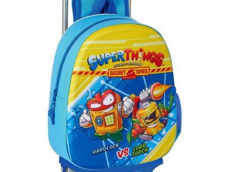 3D School Bag with Wheels Safta Light Blue 27 x 32 x 10 cm Fashion