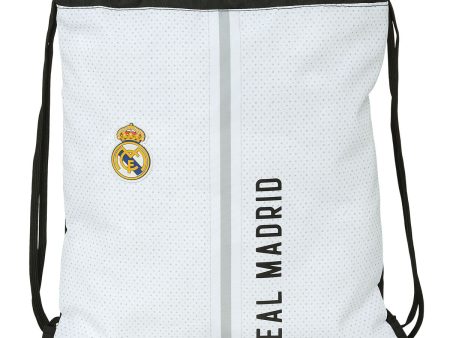 Backpack with Strings Real Madrid C.F. 24 25 White Grey 35 x 40 x 1 cm For Sale