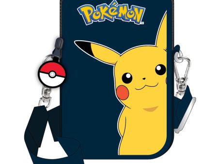 Mobile Bag Pokémon Pokeball Blue Black 11 x 18 x 2 cm Discount