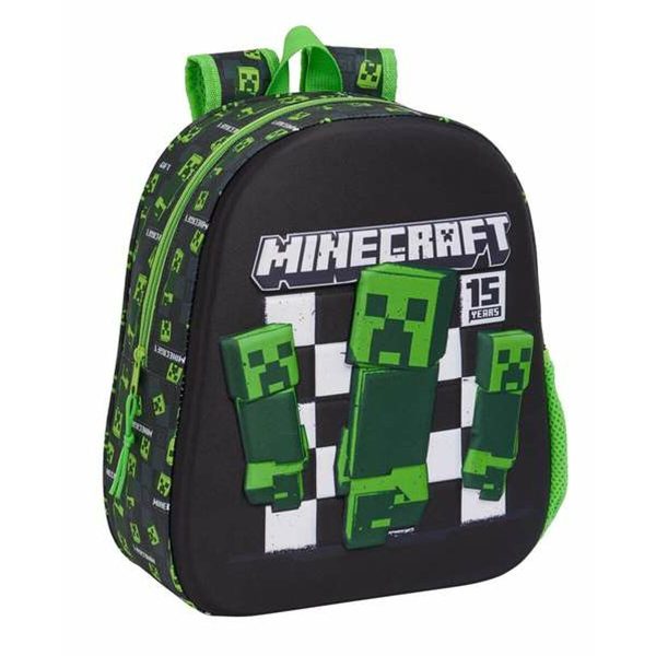 3D School Bag Minecraft 27 x 33 x 10 cm Supply