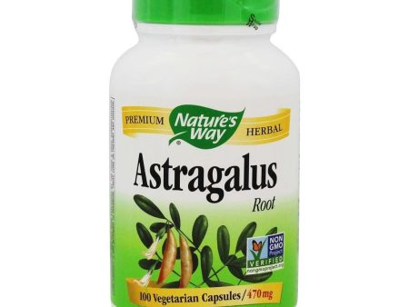 NATURES WAY - Astragalus Root 470 mg - 100 Vegetarian Capsules Discount