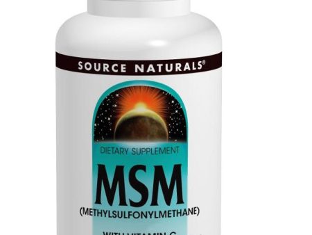 SOURCE NATURALS - MSM with Vitamin C 1000 mg - 60 Tablets Hot on Sale