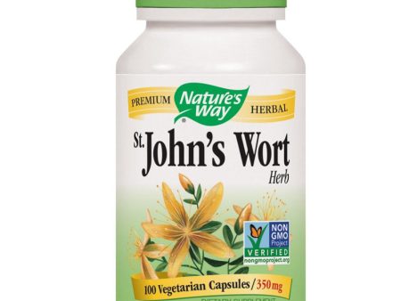 NATURES WAY - St. Johns Wort Herb 350 mg - 100 Vegetarian Capsules Online Hot Sale