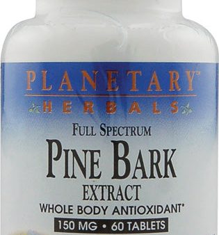 PLANETARY HERBALS - Pine Bark Extract Full Spectrum 150 mg - 60 Tablets For Sale