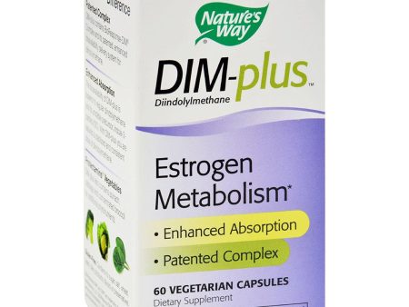 NATURES WAY - DIM-Plus Estrogen Metabolism Formula - 60 Vegetarian Capsules Online Sale