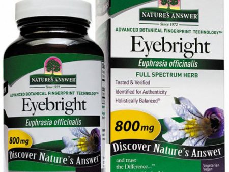 NATURE S ANSWER - Eyebright Herb 800 mg - 90 Capsules For Cheap